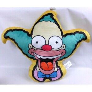 Universal Studios The Simpsons Krusty the Clown Pillow Plush 20x16 Stuffed Toy